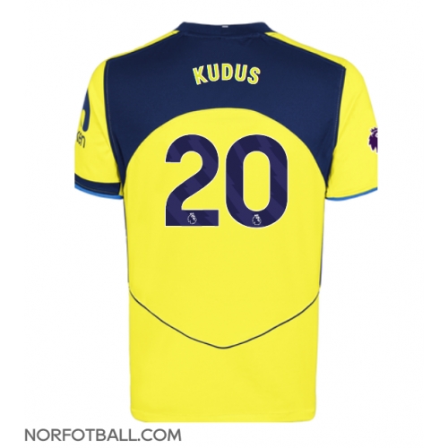 Billige Fotballdrakt Tottenham Hotspur Mohammed Kudus #20 Replika Tredjedrakt 2025-26 Kortermet Billige Fotballdrakt Tottenham Hotspur Mohammed Kudus #20 Replika Tredjedrakt 2025-26 Kortermet